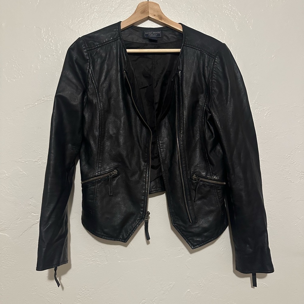 Lucky Brand Black Leather Jacket